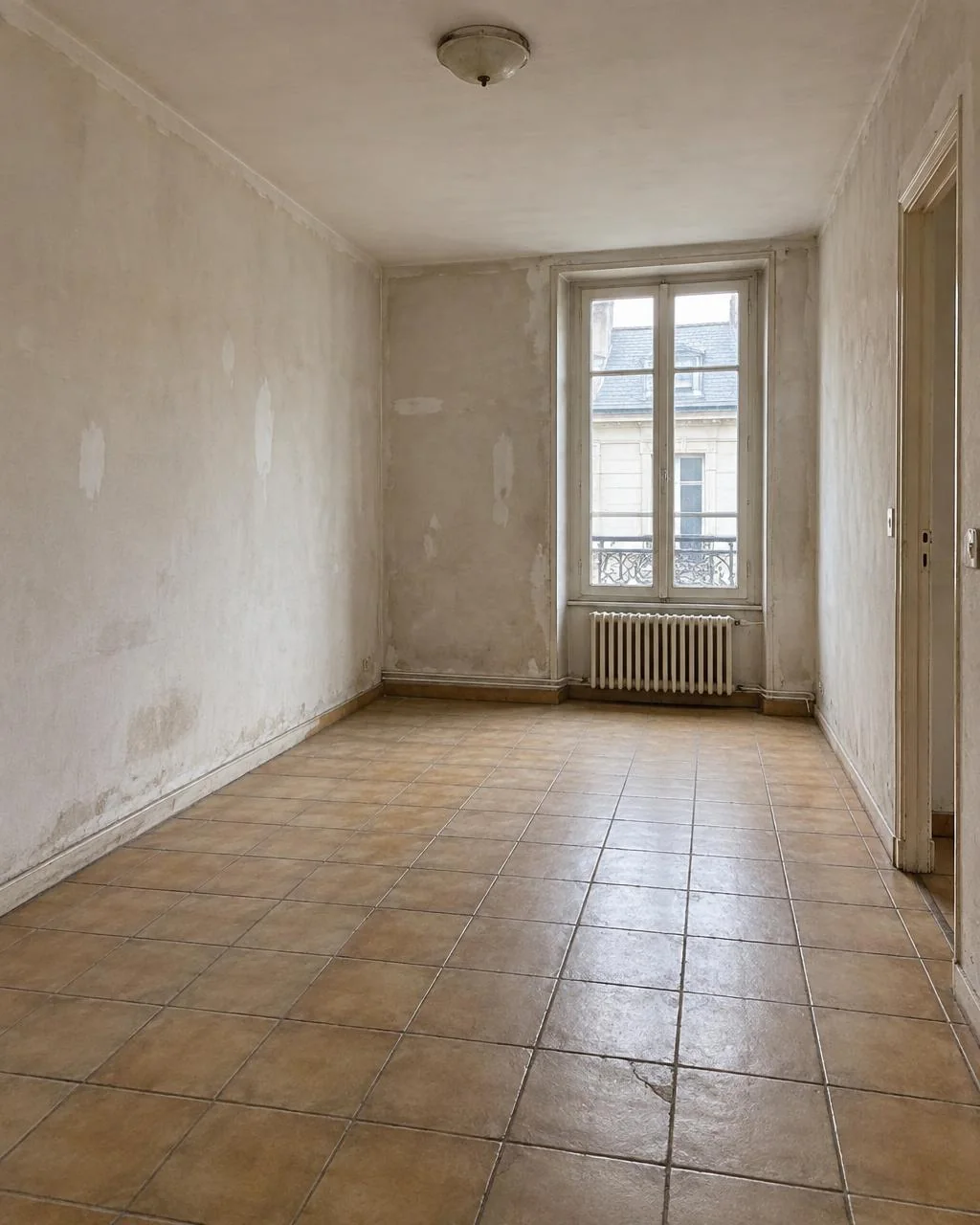Pièce avant rénovation — Muica Rénovation Île-de-France