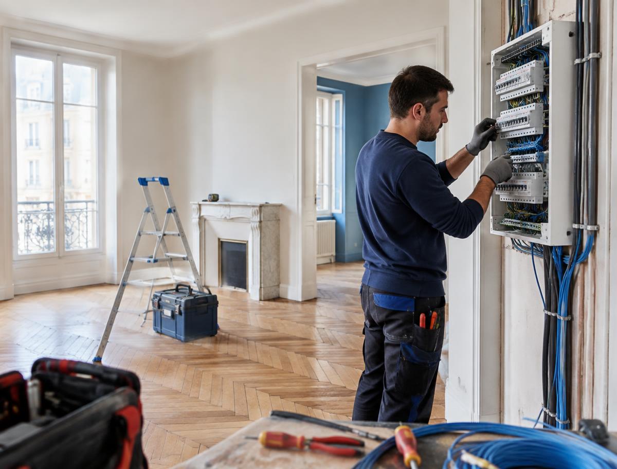 Électricité : chantier de rénovation en Île-de-France